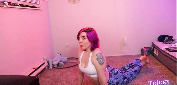  Sensual Yoga with Tricky Nymph